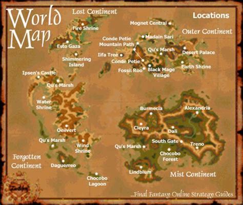 ff9 carte du monde.